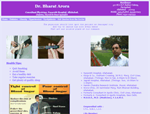 Tablet Screenshot of drbharatarora.com